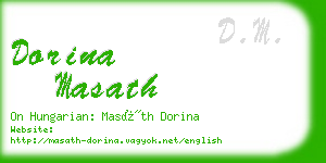 dorina masath business card